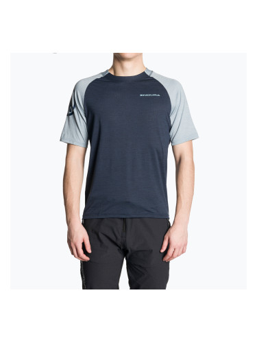 Мъжка колоездачна тениска Endura Singletrack ink blue