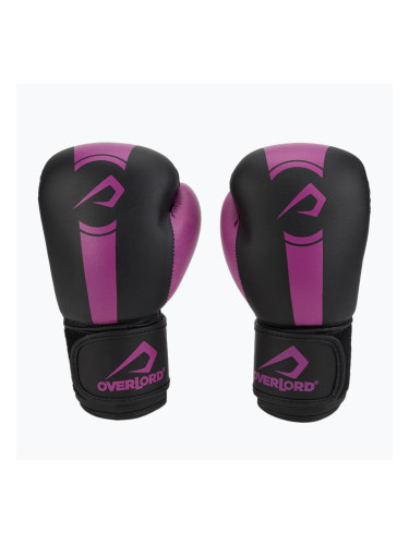 Детски боксови ръкавици Overlord Boxer в черно и розово 100003-PK
