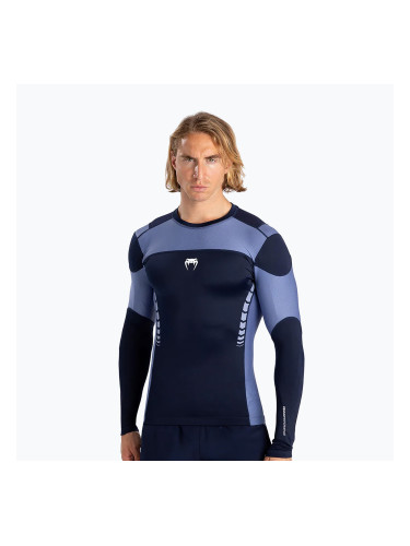 Мъжки Venum Tempest Rashguard тренировъчен с дълъг ръкав тъмно синьо/синьо
