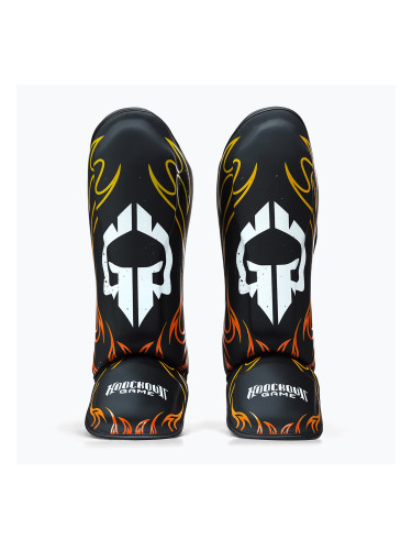 Протектори за подбедрица и стъпало Ground Game Flames muticolor