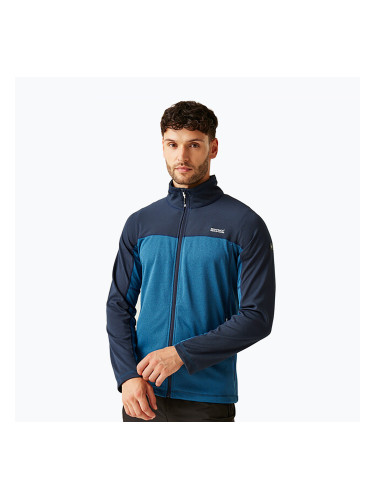 Мъжки потник REGATT Highton Full Zip Midlayer olympian blue/navy