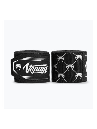 Боксови бандажи Venum Hand Wraps 250 cm black/white