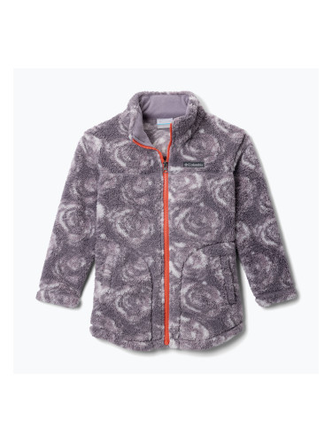 Детски суитшърт Columbia West Bend Printed FZ shale purple rosecity