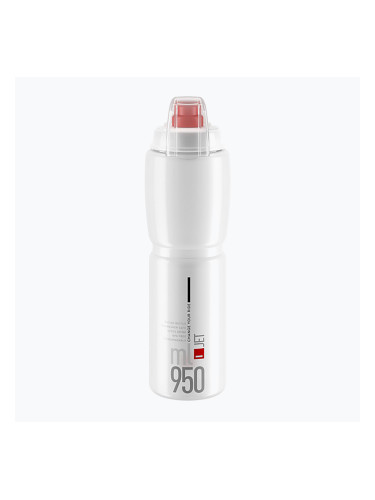 Elite Jet Plus бутилка за велосипед 950 ml прозрачна/червена с лого