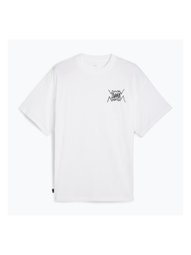 Мъжка баскетболна тениска Puma Jaws Core Tee II puma white
