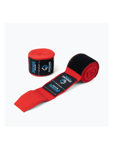 GroundGame Класически боксови превръзки червени HANDWRCLRED