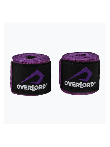 Боксови бандажи Overlord еластични 350 cm purple