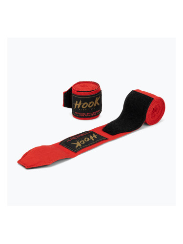 Боксьорски бинтове HOOK FIGHTING TX0-B4M0044 255 cm червен
