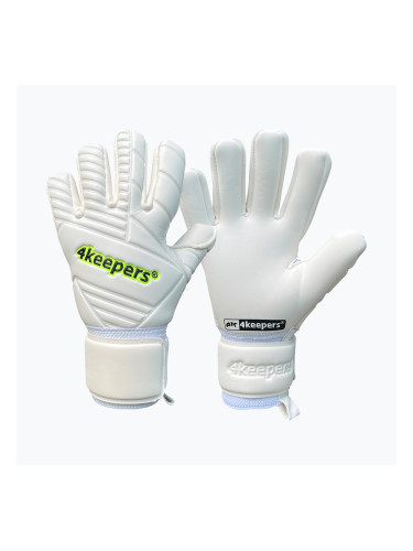 Детски вратарски ръкавици 4keepers Ретро 42 NC Jr white