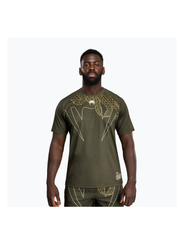 Мъжка тениска за тренировка Venum Serpenti Dry Tech khaki/bronze/ivory