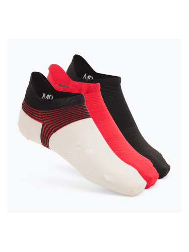 Мъжки чорапи Under Armour Dry Run Lite No Show 3 чифта stone/racer red/reflective