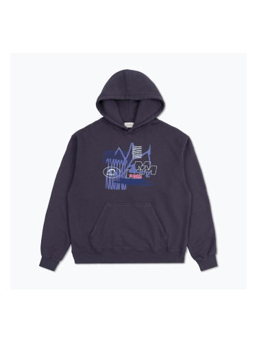 Суитшърт MANTO Wire navy blue