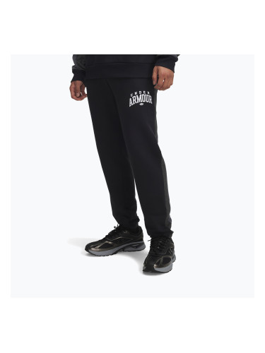 Мъжки панталони за тренировка Under Armour Rival Fleece Colorblock black/castlerock/white