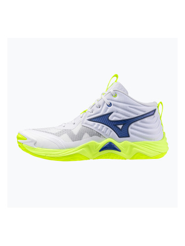 Обувки за волейбол Mizuno Wave Momentum Elite Mid white/lightning yellow/dazzling blue