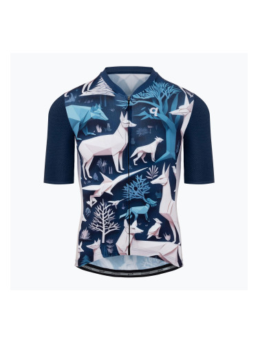 Мъжка колоездачна фланелка Quest Origami Fauna