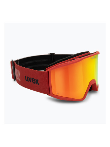 Скиорска маска UVEX Blast FM red matt/mirror red