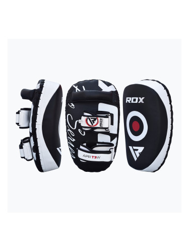 RDX T3 Muay Thai Training Shield Kick Pads бяло/черно