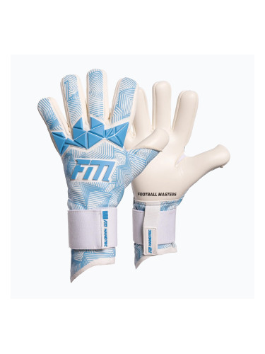 Вратарски ръкавици Football Masters Varis X PRO white/blue
