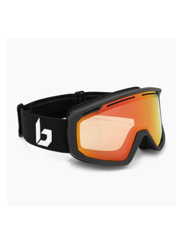 Скиорска маска Bollé Y7 OTG black matte/phantom fire red