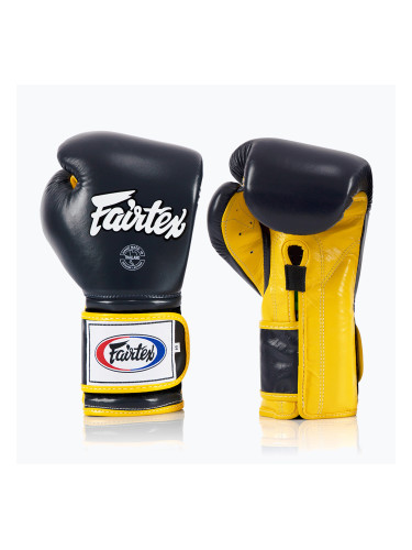 Боксови ръкавици Fairtex Heavy Hitter's Mexican Style blue/yellow