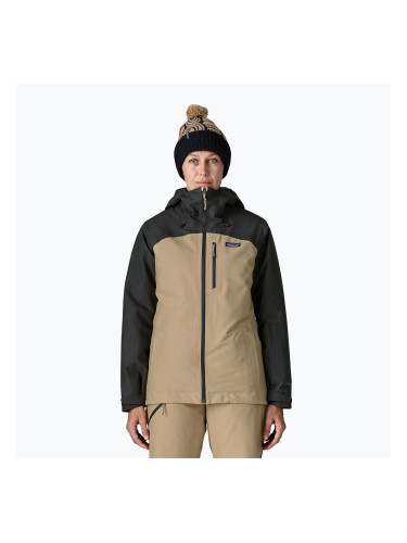 Дамско яке за дъжд Patagonia Insulated Powder Town oar tan
