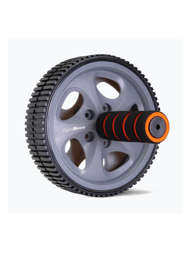 Колело за упражнения GymBeam Ab Wheel black/grey/orange