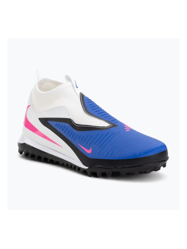 Детски футболни обувки Nike Phantom 6 High Academy TF racer blue/white/pink blast