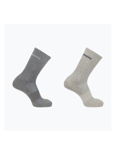 Salomon Evasion Crew 2 чифта чорапи за трекинг light gret/heather medium