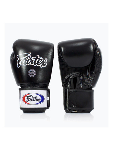 Fairtex Universal Дишащи черни боксови ръкавици