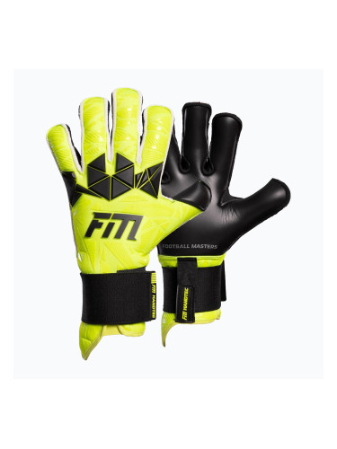 Вратарски ръкавици Football Masters Invictus X PRO yellow fluo