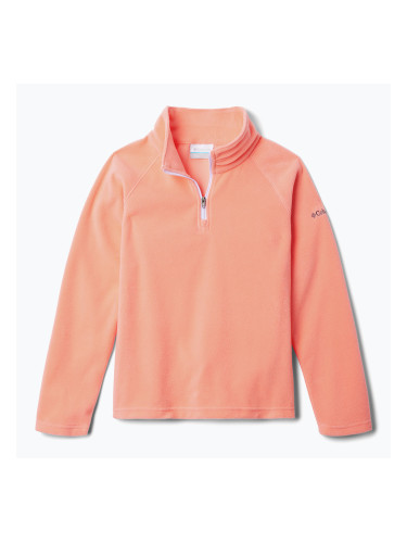 Детски суитшърт от полар Columbia Glacial Fleece hot coral