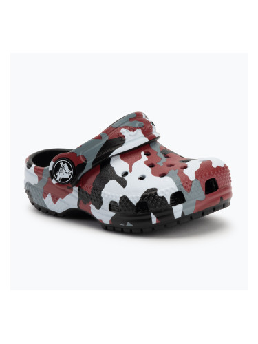 Crocs Classic Camo Clog Toddler джапанки black/red