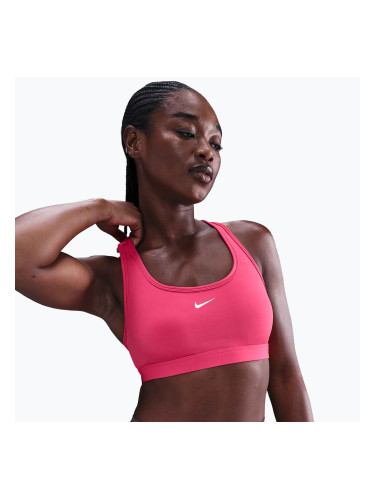 Спортен сутиен Nike Swoosh Light Support rush pink/white