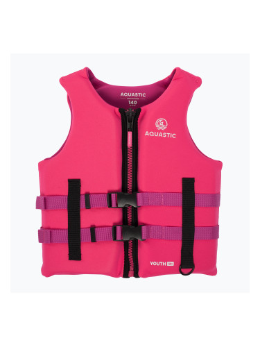Детска жилетка AQUASTIC Youth 50N за спускане в розово