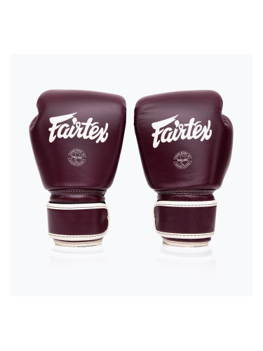 Боксови ръкавици Fairtex Real Leather Boxing maroon