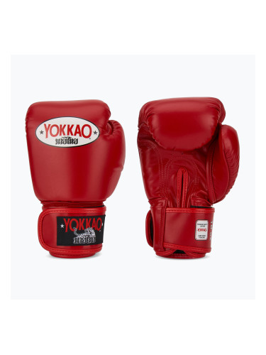 Мъжки боксови ръкавици YOKKAO Matrix red