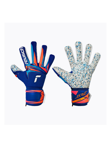 Вратарски ръкавици Reusch Attrakt Fusion NC sharp blue/white/shocking orange