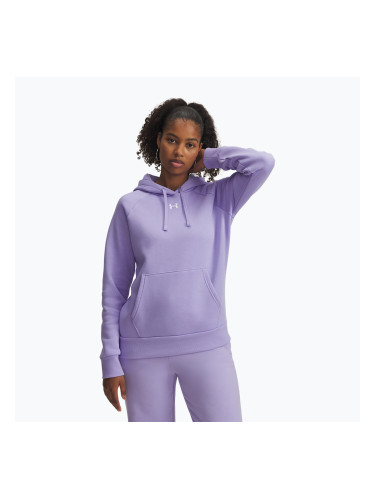 Дамски суитшърт Under Armour Rival Fleece Hoodie transparent/white