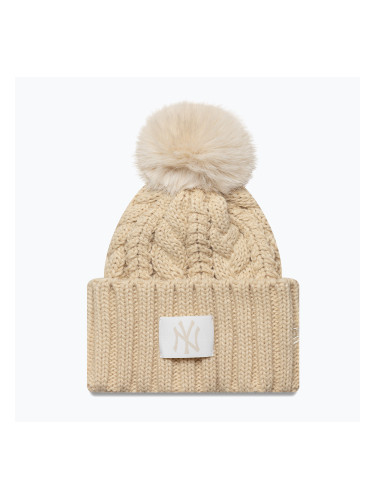 Дамска зимна шапка New Era Cable Wide New York Yankees stone