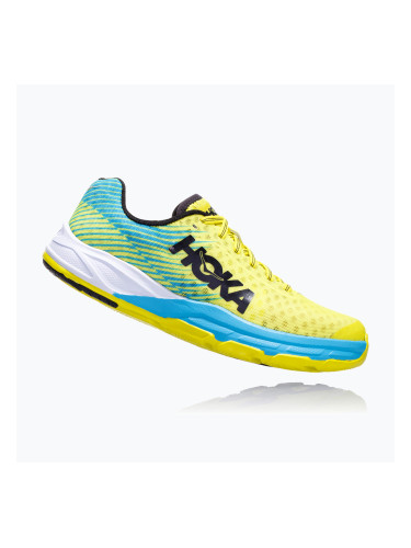 Мъжки обувки за бягане HOKA Evo Carbon Rocket citrus/cyan