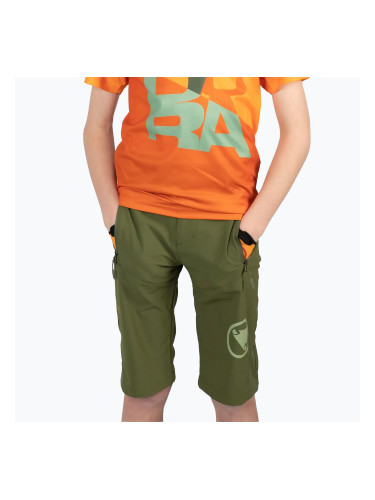 Детски шорти за колоездене Endura MT500 Jr Burner Shorts olive green
