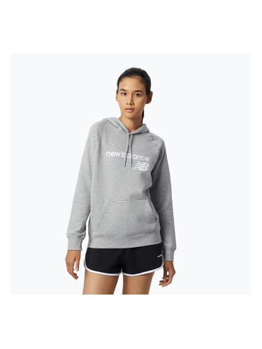 Дамски суитшърт New Balance Core Fleece Hoodie grey