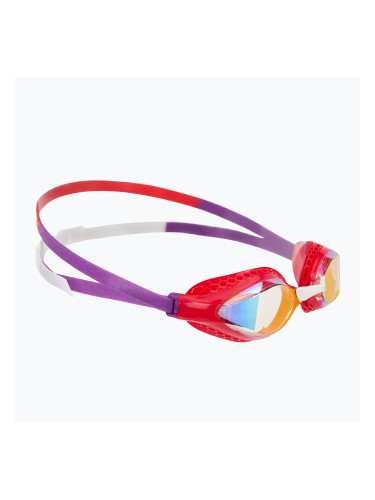 Очила за плуване Arena Air-Speed Mirror жълта мед/ярък корал/слива