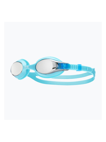 Детски очила за плуване TYR Swimple Metallized silver / blue
