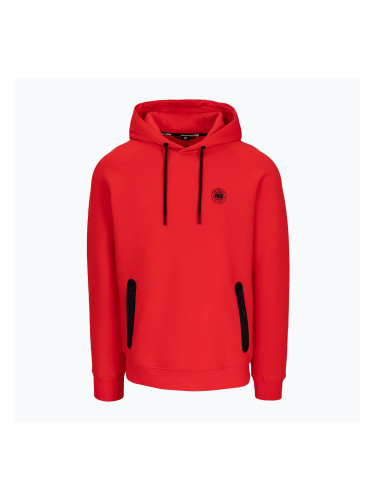 Мъжки суитшърт с качулка Pitbull Dogwood fluo/red