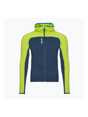 Мъжки суитшърт Millet Fusion Grid Hoodie dark denim/cid green