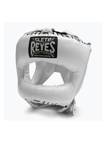Боксова каска Cleto Reyes With Pointed Face Nylon Bar white