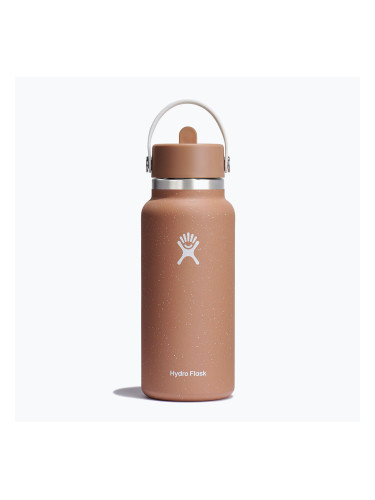 Туристическа бутилка Hydro Flask Wide Flex Straw Cap 945 ml sandy