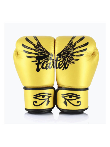 Боксови ръкавици Fairtex Universal „Tight-Fit“ Design Falcon gold
