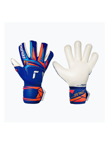 Вратарски ръкавици Reusch Attrakt Gold X Roll Finger sharp blue/white/shocking orange